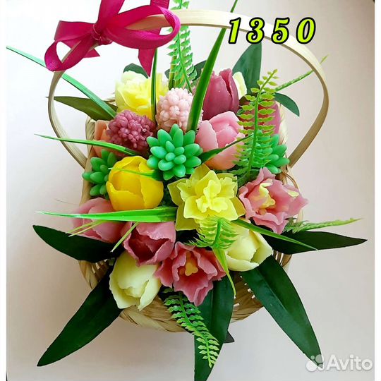 Букет цветов из мыла