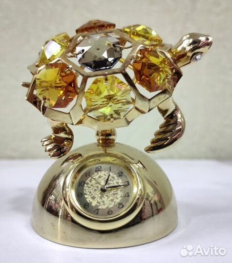 Фигурка декоративная с часами «Черепаха»