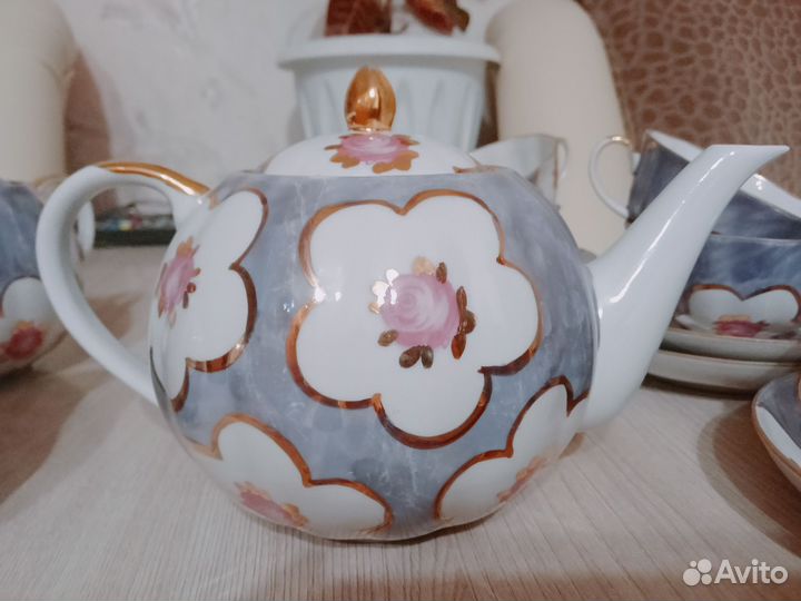 Чайный сервиз фарфоровый СССР