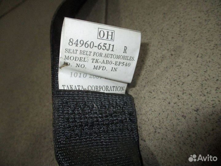 Ремень безопасности Suzuki Grand Vitara III 2005