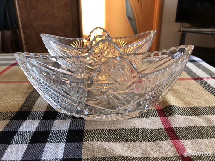 Салатники хрустальные