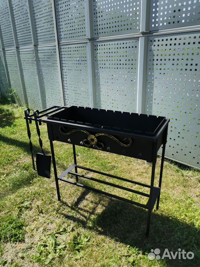 Мангал разборный усиленный комплект к+с