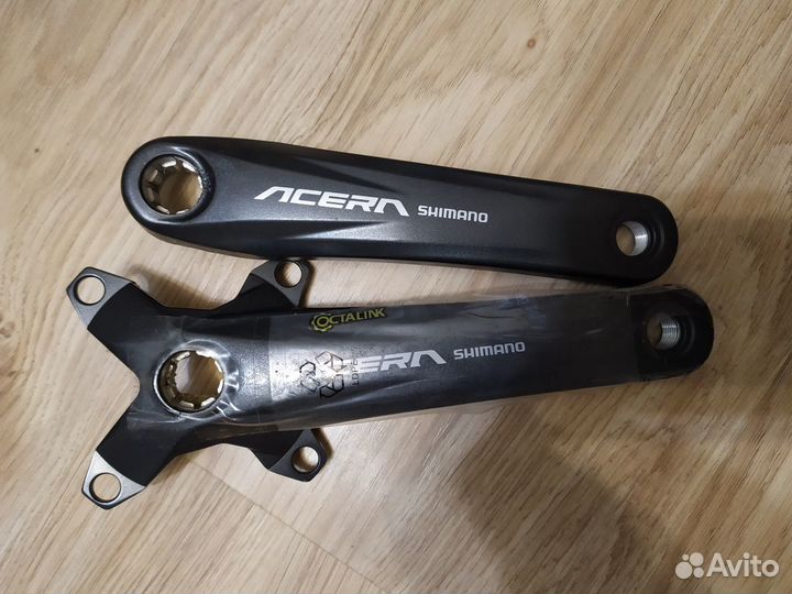 Система, шатуны shimano М3000 под квадрат Новая