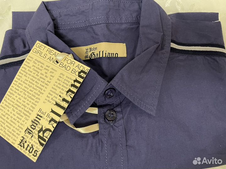 John galliano рубашка 13-14 лет оригинал Италия
