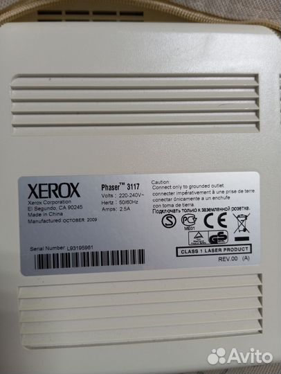 Принтер xerox phaser 3117