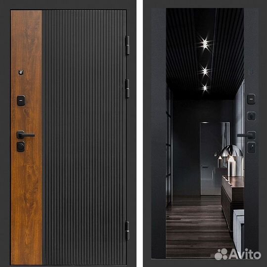 Дверь входная Престиж с зеркалом