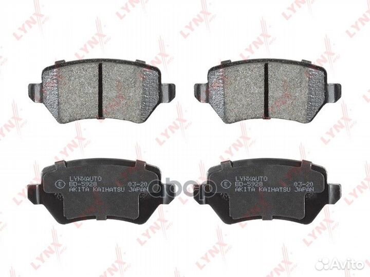 Колодки тормозные дисковые зад BD5928 lynxauto