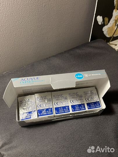 Линзы acuvue oasys 1 day -2.75 (25 из 30)