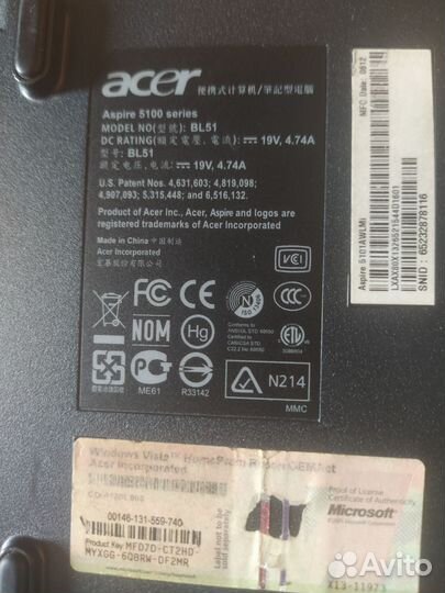 Ноутбук acer