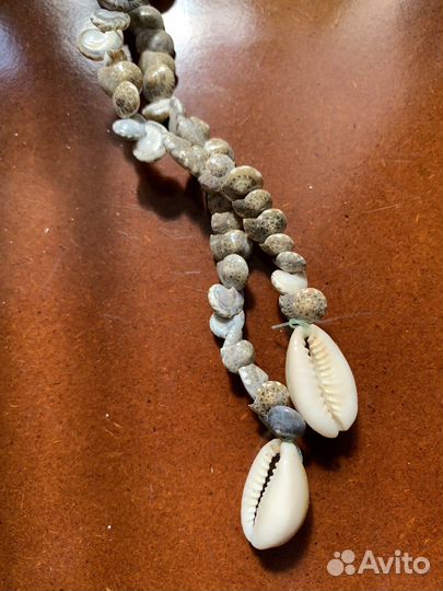 Декоративный занавес из ракушек