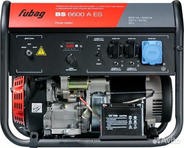 Генератор бензиновый fubag BS 6600 A ES с возможно