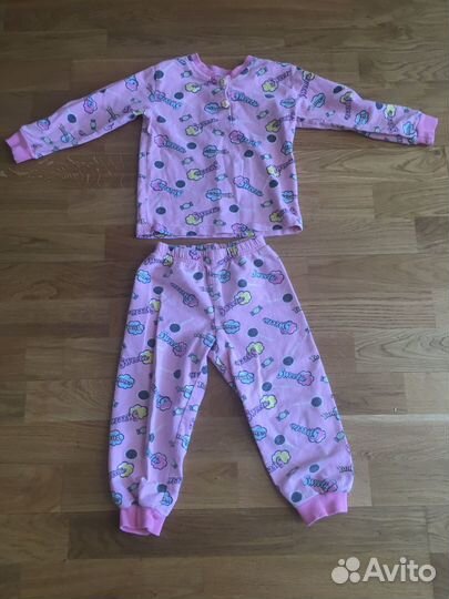 Пижамки детские на рост 80,92,98
