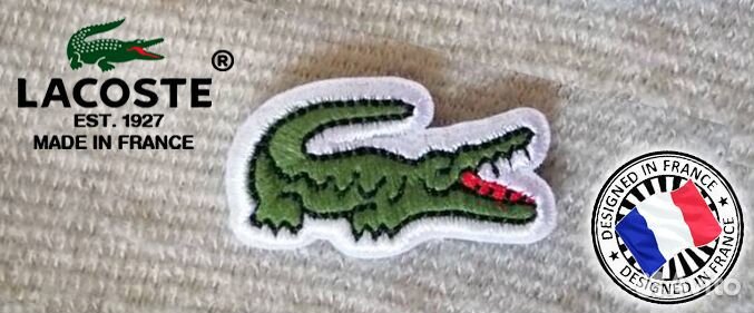 Нашивка Lacoste качество оригинала OEM