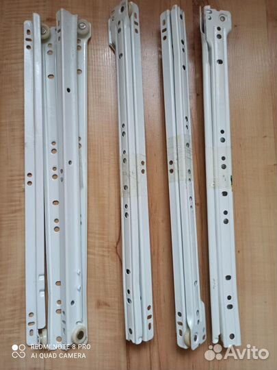 Направляющие для ящиков роликовые