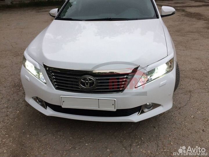 Реснички на фары для Toyota Camry V50 (7)