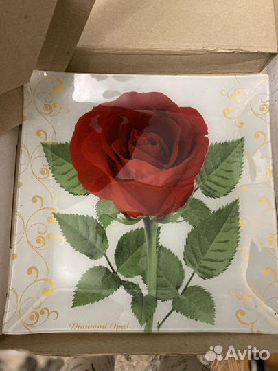 Набор квадратных тарелок