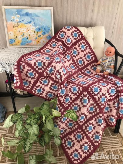 Плед покрывало 97*115 Hand Made