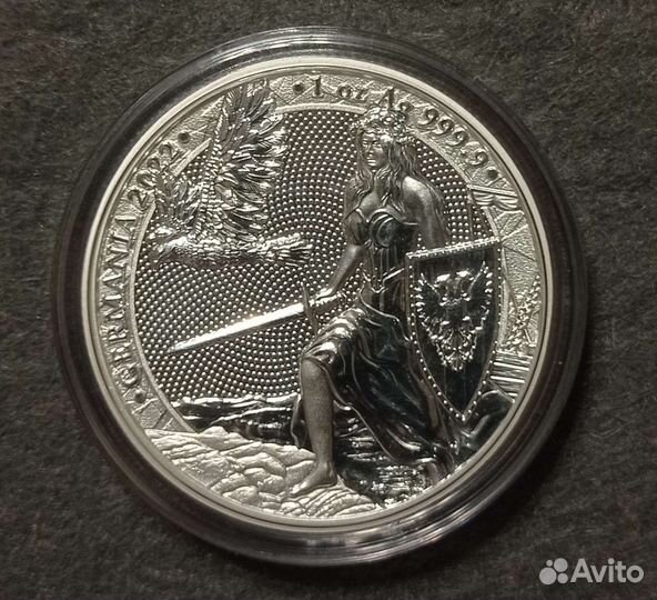 Германия с мечем и щитом 2022 Серебро