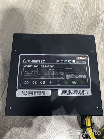 Chieftec force (CPS-750S) на 750W