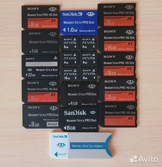 Sony Memory Stick, PS Vita Stick, Переходники