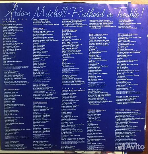 Винил Adam Mitchel 1979г