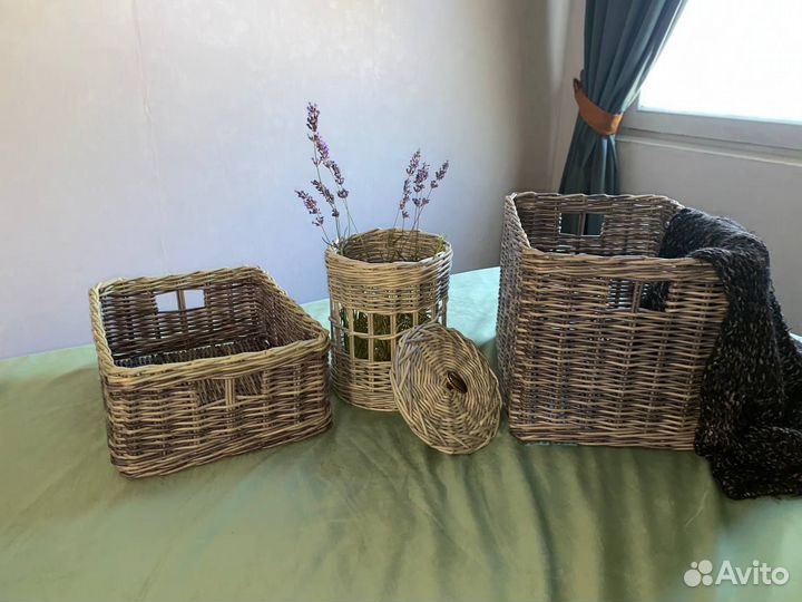 Корзины плетеные из лозы