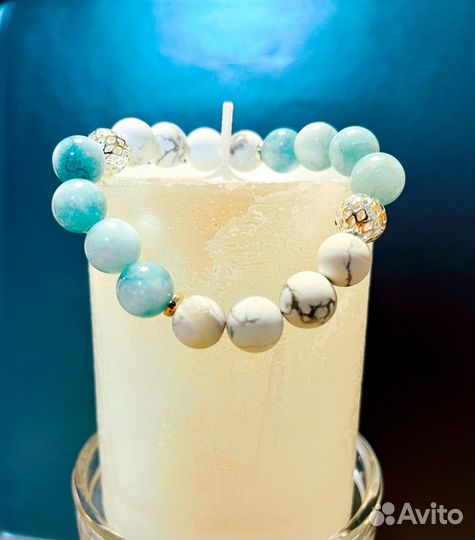 Браслет из натурального кварца и кохалонга