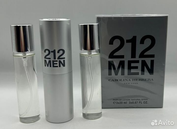 Carolina herrera 212 men 3 по 20 мл