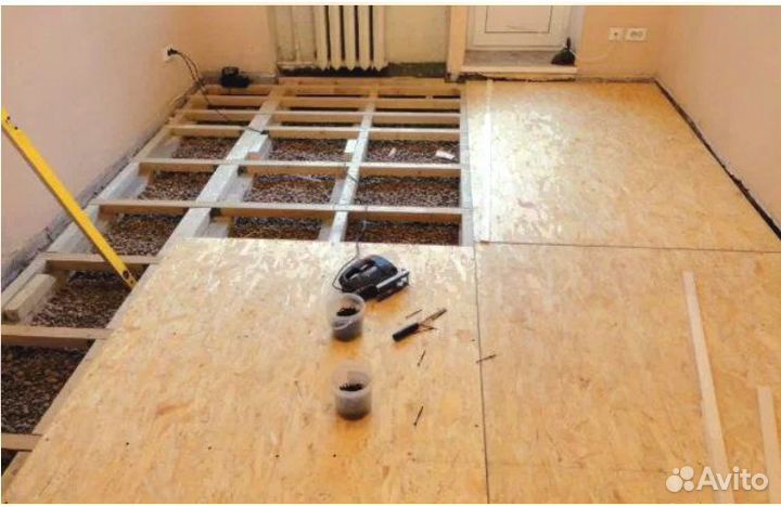 Замена венцов, лаг, подъем дома. Ремонт пола