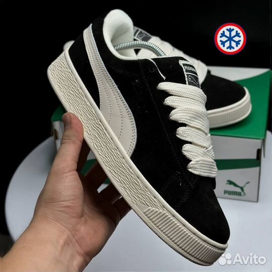 Кроссовки зимние Puma Suede XL black label