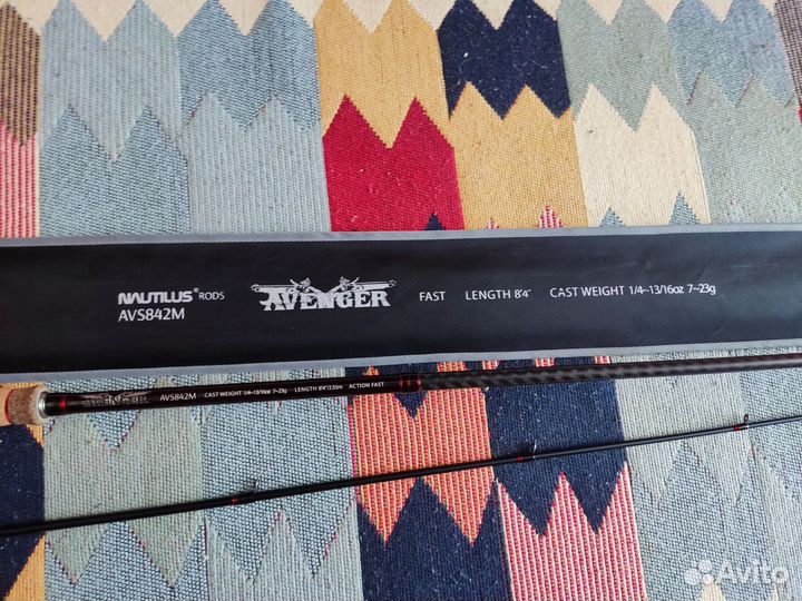 Спиннинг Nautilus Avenger 842M 2.55m 7-23gr