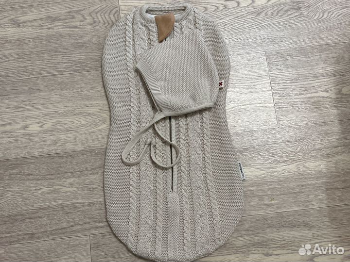 Спальный мешок для новорожденного с шапочкой