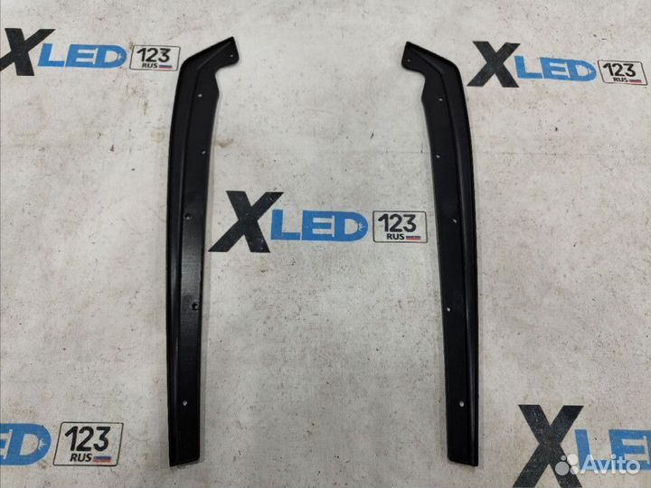 Комплект сплиттеры элероны по бокам BMW G30 глянец