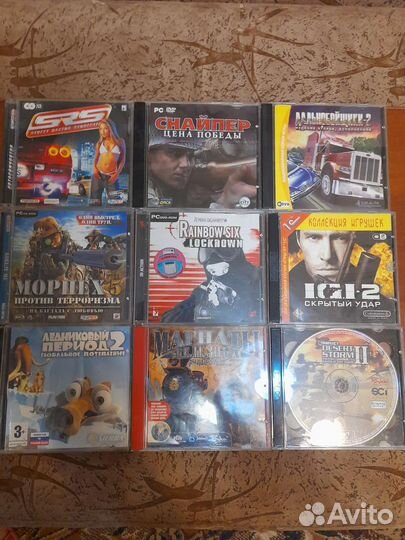 Лицензионные диски с играми CD ROM