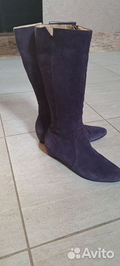 Сапоги женские натуральная замша 38размер