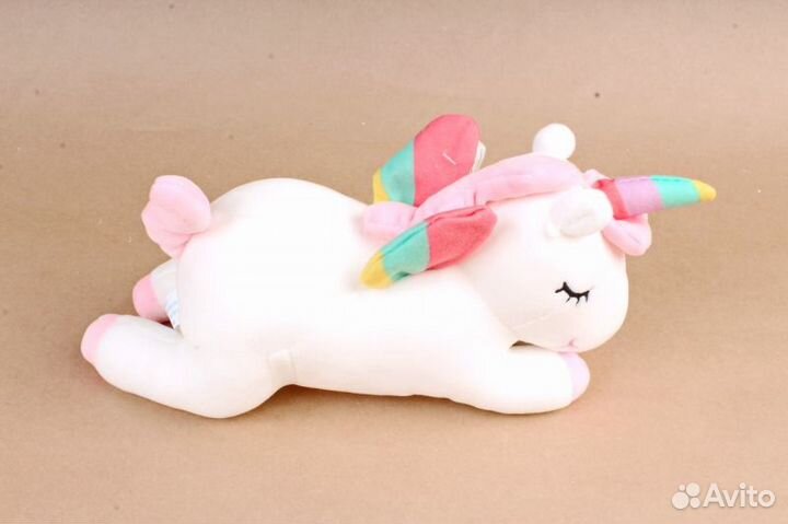 Мягкая игрушка Единорог лежачий 34см