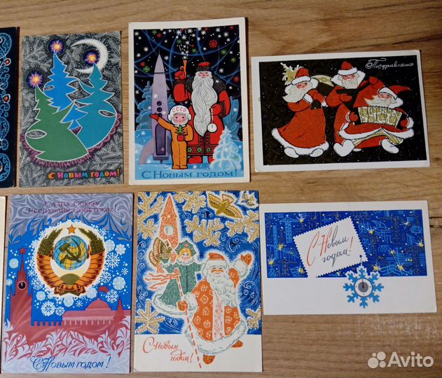 Открытки СССР новогодние, 8 марта и др. чистые