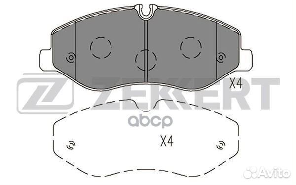 Колодки торм. диск. передн. MB V-Class (W447) 1