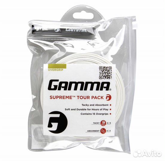 Намотка для ракетки Gamma Supreme Tour Pack