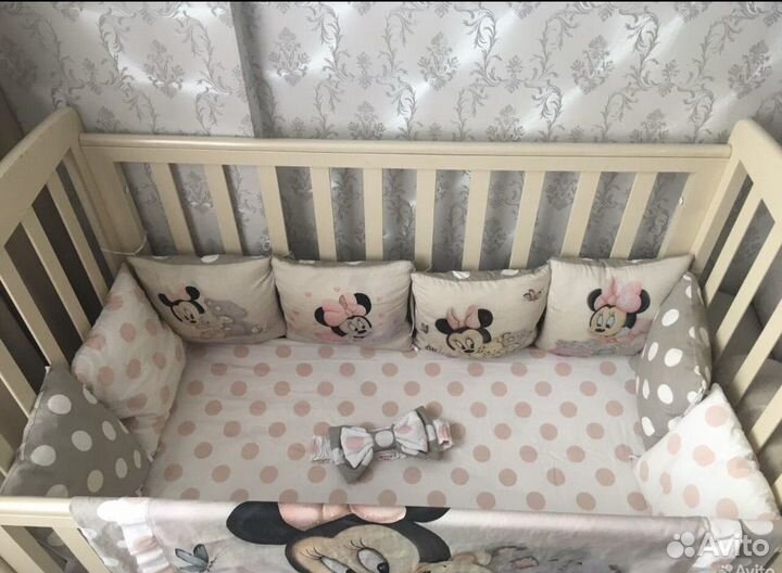 Бортики подушки в кроватку детскую