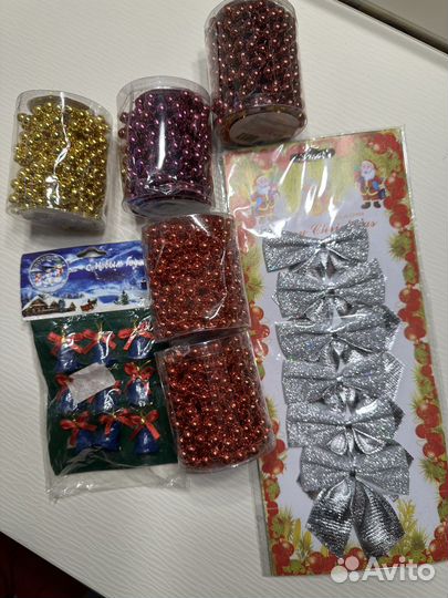 Гирлянды, украшения на елку