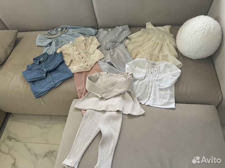 Вещи пакетом zara hm на девочку 86