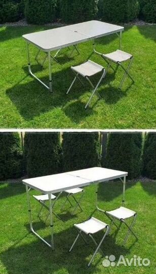 Стол туристический складной + 4 стула