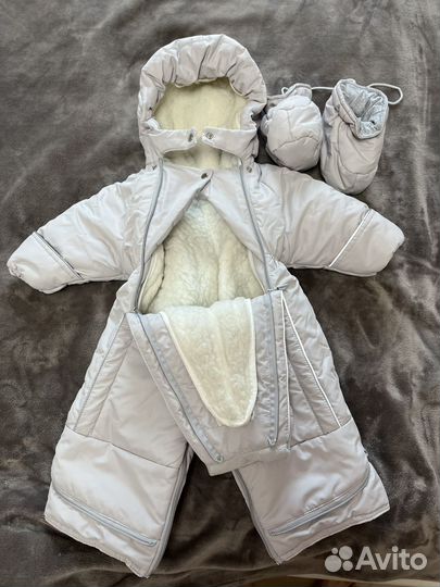 Комбинезон трансформер зима осень 68-74