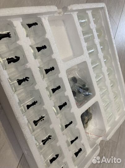 Шахматы с рюмками 2 в 1