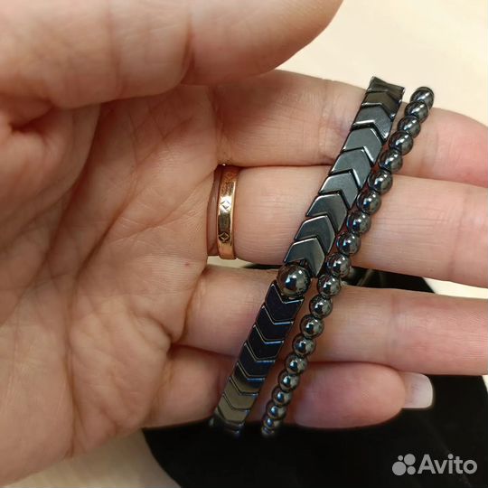 Сет браслетов из натуральных камней