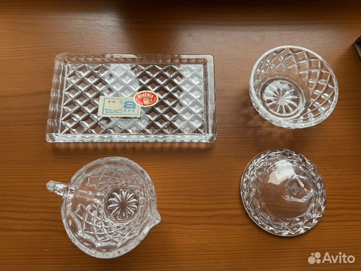 Набор для сервировки хрустальный