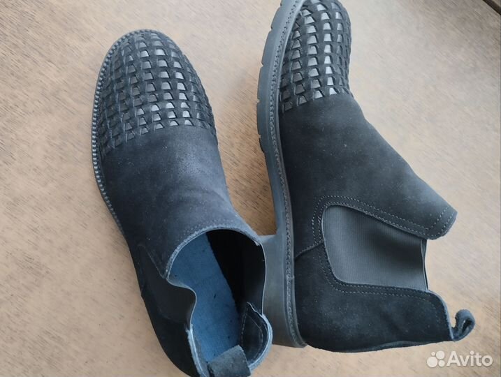 Ботинки замшевые натуральные