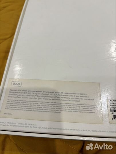 iPad 2 планшет 16gb model A1395