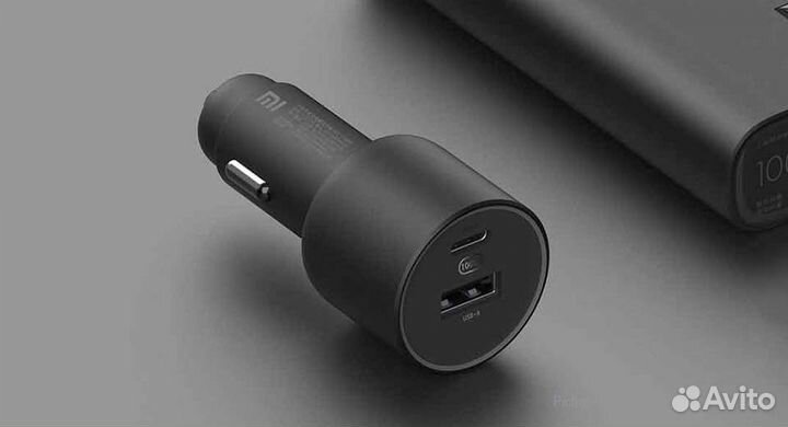 Автозарядка Xiaomi Mi Car Fast Charging 100W 1A1C